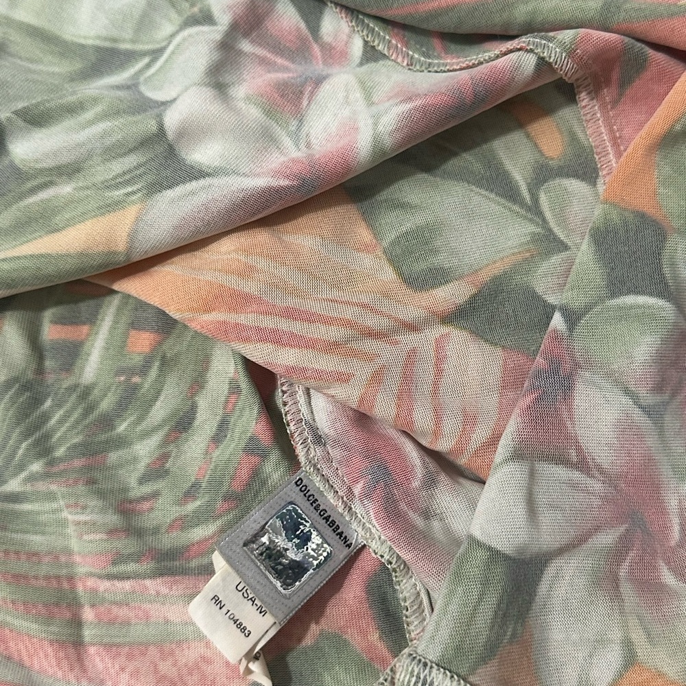 D&G VINTAGE Yellow and Pink Floral Beachwear - Picture 4 of 5